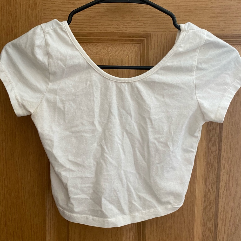 White crop top